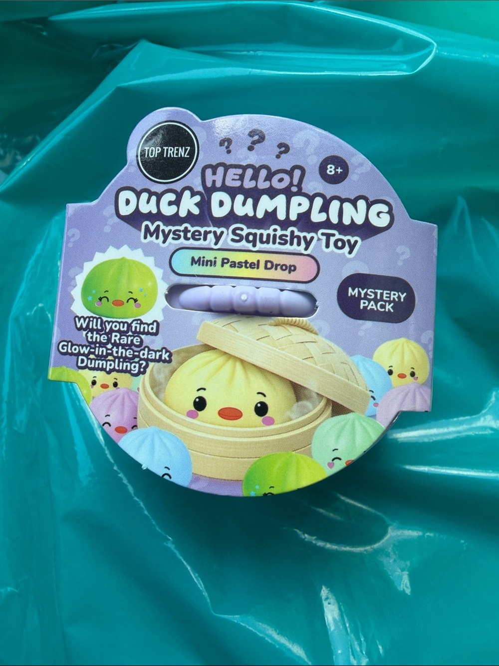 Hello! Duck Dumpling Mystery Squishy Toy - Pastel Purple